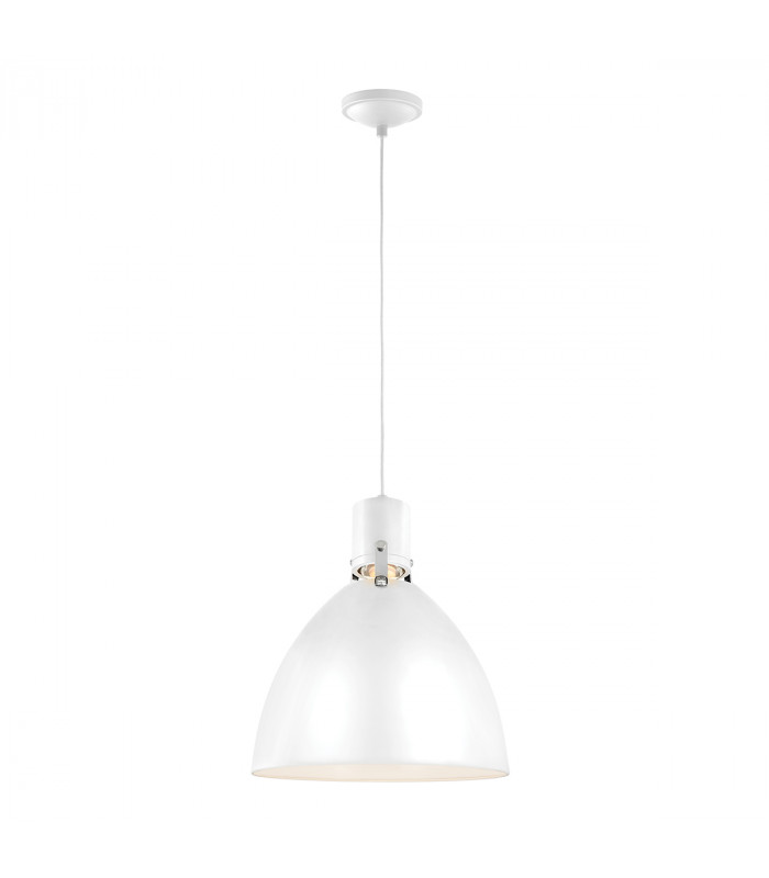 Brynne LED 1 Light Medium Dome Ceiling Pendant Chrome Brushed Steel-1