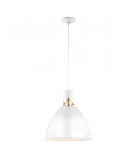 Brynne LED 1 Light Medium Dome Ceiling Pendant Chrome Brushed Steel-2
