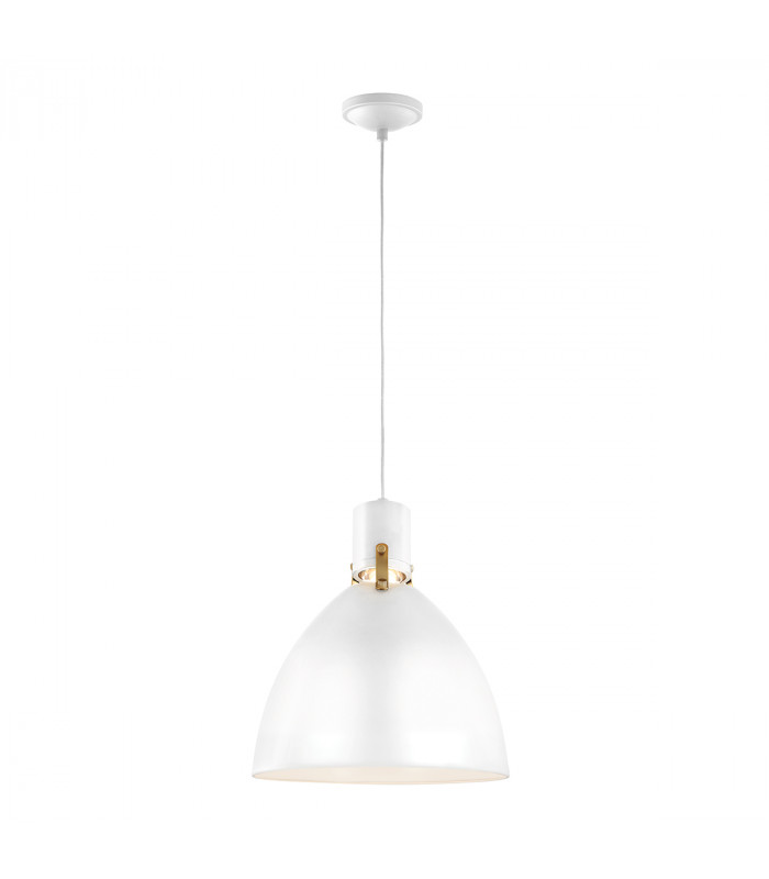 Brynne LED 1 Light Medium Dome Ceiling Pendant Chrome Brushed Steel-2