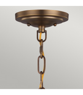 Cadence 1 Light Dome Ceiling Mini Pendant Antique Brass Black E27-2
