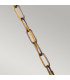 Cadence 1 Light Dome Ceiling Mini Pendant Antique Brass Black E27-3