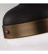Cadence 2 Light Dome Ceiling Pendant Antique Brass Black E27-4