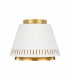 Carter 1 Light Flush Ceiling Light Matt White E27