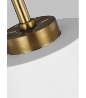 Carter 1 Light Pendant Style A Matt White E27-2