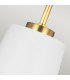 Carter 1 Light Pendant Style A Matt White E27-4