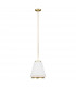 Carter 1 Light Pendant Style B Matt White E27-1