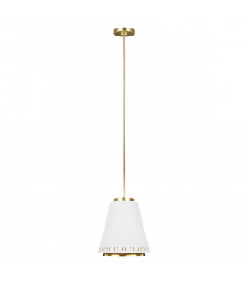 Carter 1 Light Pendant Style B Matt White E27-1