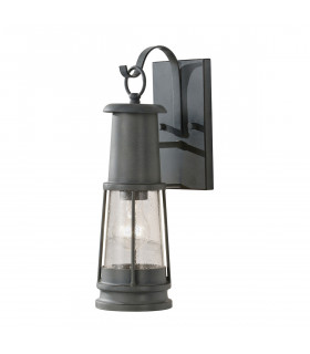 Chelsea Harbor 1 Light Outdoor Wall Lantern Storm Cloud IP44 E27-1