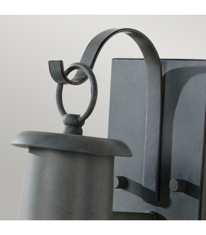 Chelsea Harbor 1 Light Outdoor Wall Lantern Storm Cloud IP44 E27-2