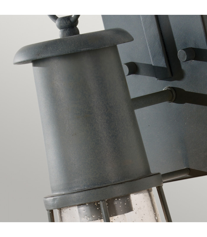 Chelsea Harbor 1 Light Outdoor Wall Lantern Storm Cloud IP44 E27-3