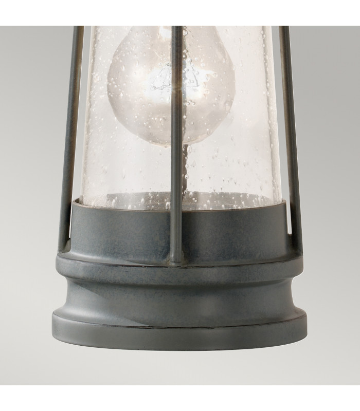 Chelsea Harbor 1 Light Outdoor Wall Lantern Storm Cloud IP44 E27-4