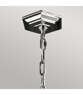 Corinne 6 Light Spherical Ceiling Pendant Polished Nickel E14-2