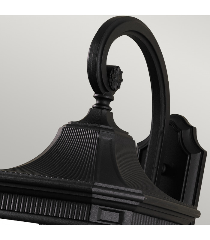 Cotswold Lane 3 Light Outdoor Large Wall Lantern Black IP44 E14-3