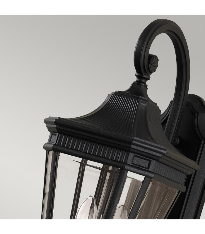 Cotswold Lane 2 Light Outdoor Medium Wall Lantern Light Black IP44 E14-3