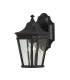 Cotswold Lane 1 Light Outdoor Small Wall Lantern Light Black IP44 E27-1