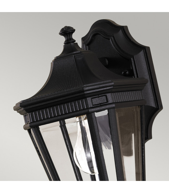 Cotswold Lane 1 Light Outdoor Small Wall Lantern Light Black IP44 E27-3