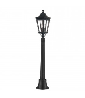 Cotswold Lane 2 Light Medium Outdoor Post Lantern Black IP44 E14-1