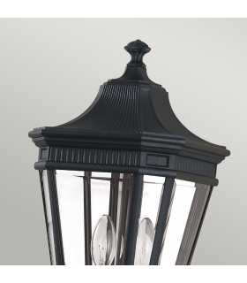 Cotswold Lane 2 Light Medium Outdoor Post Lantern Black IP44 E14-2