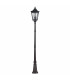 Cotswold Lane 3 Light Large Outdoor Post Lantern Black IP44 E14-1