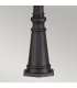 Cotswold Lane 3 Light Large Outdoor Post Lantern Black IP44 E14-4