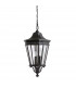 Cotswold Lane 3 Light Large Outdoor Ceiling Chain Lantern Black E14-1