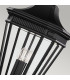 Cotswold Lane 3 Light Large Outdoor Ceiling Chain Lantern Black E14-4