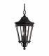 Cotswold Lane 2 Light Medium Outdoor Ceiling Chain Lantern Black E14-1