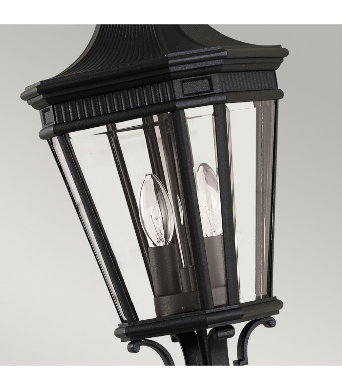 Cotswold Lane 2 Light Medium Outdoor Ceiling Chain Lantern Black E14-4