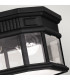 Cotswold Lane 2 Light Outdoor Flush Ceiling Light Black IP44 E27-3