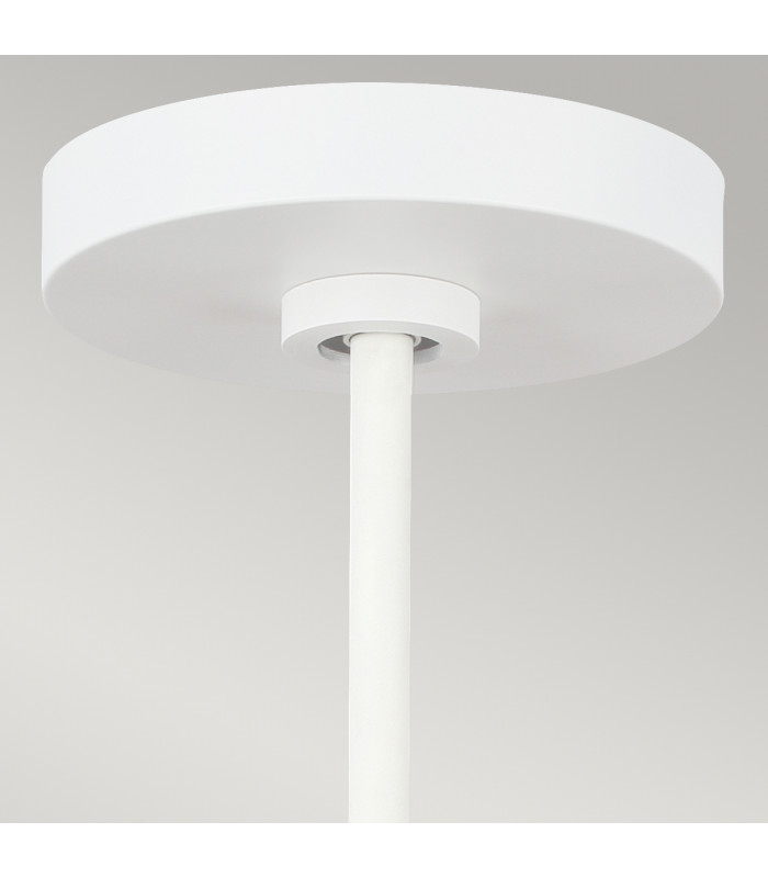 Darwin 1 Light Pendant Matt White E27-3