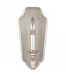 Dewitt 1 Light Indoor Candle Wall Light Silver E14-2