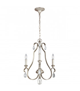 Dewitt Chandelier 3 Light Silver Finish E14-1