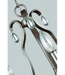 Dewitt Chandelier 3 Light Silver Finish E14-2