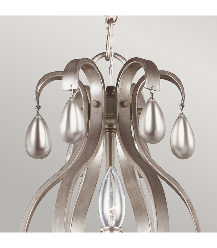 Dewitt 9 Light Chandelier Silver Finish E14-4