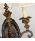 Drawing Room 2 Light Indoor Candle Wall Light Walnut E27-3