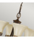 Drawing Room Multi Arm Chandelier 4 Light Walnut Finish E27-2