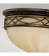 Drawing Room 3 Light Flush Ceiling Light Walnut E27-2