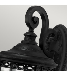 English Bridle 3 Light Outdoor Large Wall Lantern Light Black IP44 E14-2