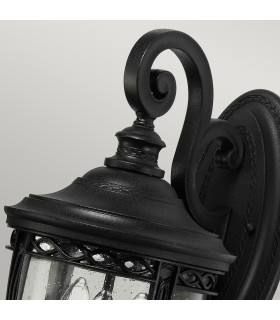 English Bridle 3 Light Outdoor Medium Wall Lantern Light Black IP44 E14-2