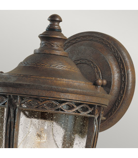 English Bridle 1 Light Outdoor Small Wall Lantern Light British Bronze IP44 E27-2