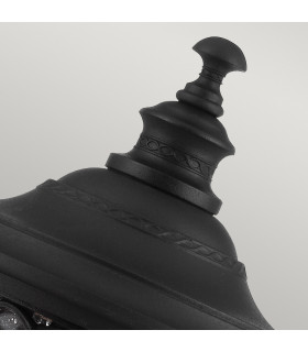 English Bridle 3 Light Medium Outdoor Pedestal Light Black IP44 E14-2