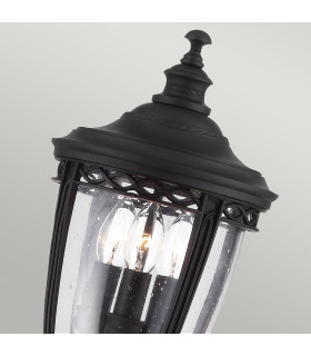 English Bridle 3 Light Medium Outdoor Bollard Light Black IP44 E14-2