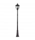 English Bridle 3 Light Large Outdoor Lamp Post Black IP44 E14-1