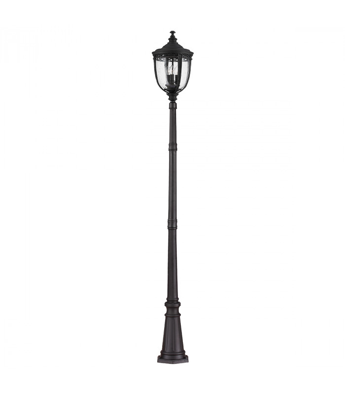 English Bridle 3 Light Large Outdoor Lamp Post Black IP44 E14-1