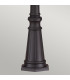 English Bridle 3 Light Large Outdoor Lamp Post Black IP44 E14-4