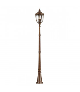 English Bridle 3 Light Large Outdoor Lamp Post British Bronze IP44 E14-1