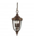 English Bridle 3 Light Medium Outdoor Ceiling Chain Lantern British Bronze E14-1