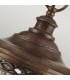 English Bridle 3 Light Medium Outdoor Ceiling Chain Lantern British Bronze E14-2