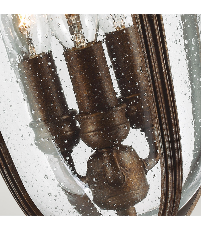 English Bridle 3 Light Medium Outdoor Ceiling Chain Lantern British Bronze E14-4