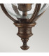 English Bridle 3 Light Medium Outdoor Ceiling Chain Lantern British Bronze E14-5